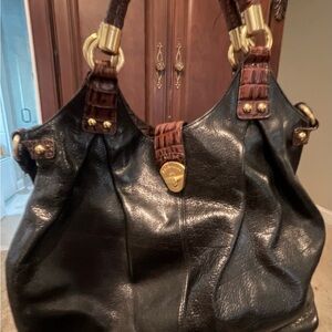 Brahmin Hobo Bag Black and Brown